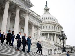 U.S. Capitol as lawmakers negotiate a Department of Homeland Security funding bill amid a looming government shutdown.